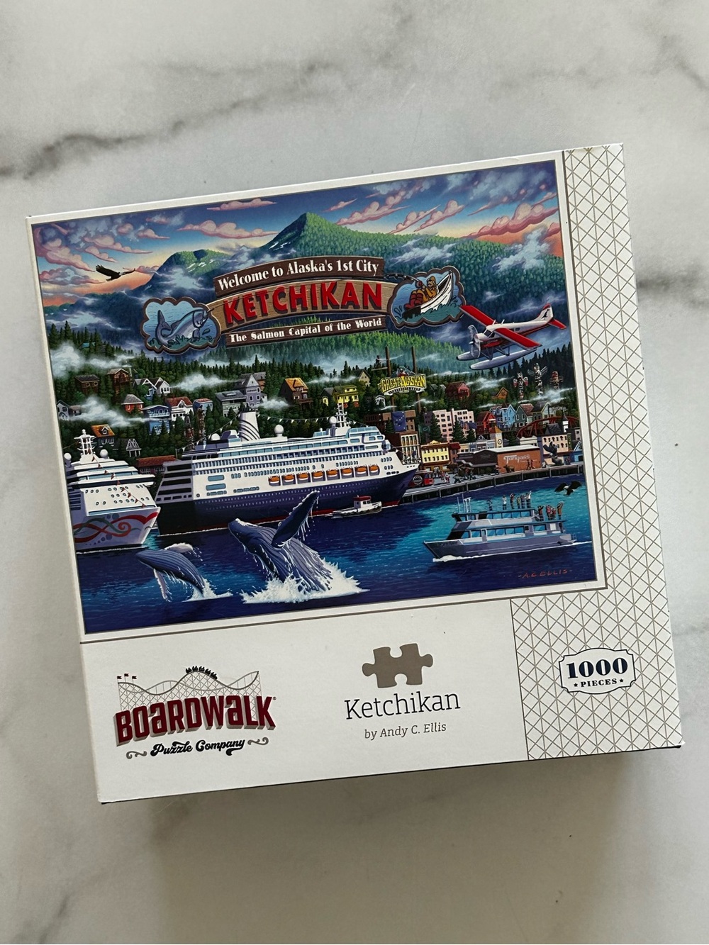 Boardwalk - Ketchikan Alaska 1000 Piece Puzzle